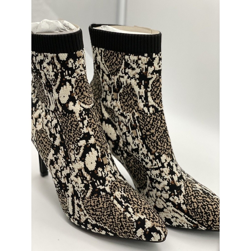 Mia Ankle Boots, Women Size 7M McKinney Beige Multi Sock Boot - Picture 4 of 10